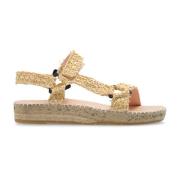 Manebí Raffia sandaler Beige, Dam