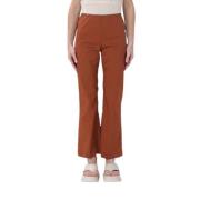 Liviana Conti Wide Trousers Brown, Dam