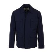 Woolrich Light Jackets Blue, Herr