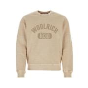 Woolrich Beige Crewneck Sweatshirt Beige, Herr