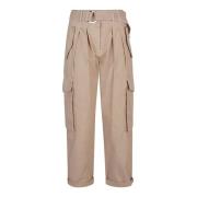 Ermanno Scervino Wide Trousers Beige, Dam