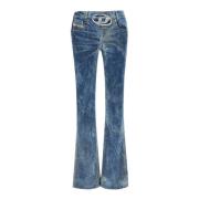 Diesel Flared Jeans Blue, Dam