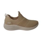 Skechers Beige Slip-On Stretch Fit Sneakers Beige, Dam