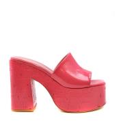 Haus OF Honey Stiliga Klackmules Sandaler Pink, Dam