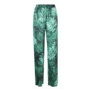 Ermanno Scervino Wide Trousers Green, Dam