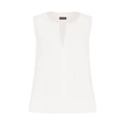 Emporio Armani Elegant Sidenskjorta White, Dam