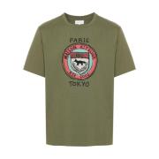 Maison Kitsuné T-Shirts Green, Herr