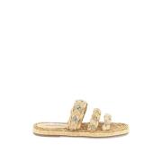 Aquazzura Sliders Beige, Dam