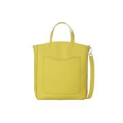 Orciani Ladylike S Soft Läder Shopper Yellow, Dam