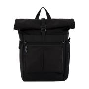 Piquadro Roll-Top Cykelryggsäck Datorhållare Black, Unisex