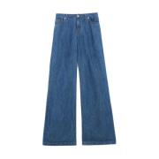 Ermanno Scervino Trousers Blue, Dam