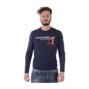 Emporio Armani EA7 Sweatshirts Blue, Herr