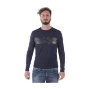 Emporio Armani EA7 Sweatshirts Blue, Herr