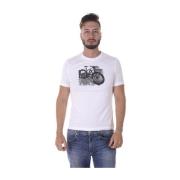 Emporio Armani EA7 Sweatshirt T-shirt Kombination White, Herr