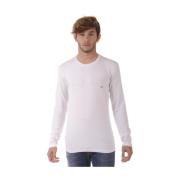 Emporio Armani Mysig Stickad Tröja Pullover White, Herr