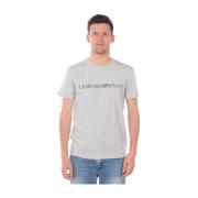 Emporio Armani Casual Logo Print Tee Gray, Herr