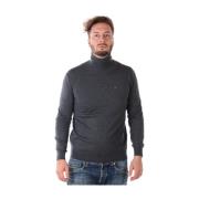 Emporio Armani Mysig Stickad Tröja Pullover Gray, Herr