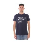 Armani Jeans Sweatshirts Blue, Herr