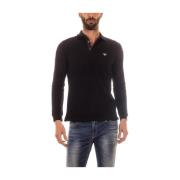 Armani Jeans Polo Shirts Black, Herr