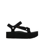 Teva Flat Sandals Black, Dam