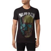 Philipp Plein Skull Rhinestone T-shirt - Män Black, Herr