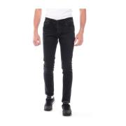 Daniele Alessandrini Klassiska Denim Jeans Black, Herr