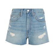 Tommy Jeans Denim Shorts Blue, Dam