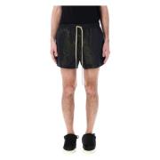 Fear Of God Svarta Crinkle Nylon löparshorts Black, Herr