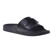 Baldinini Slipper in black rubber Black, Dam