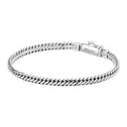 Nialaya Silverkedja Armband Gray, Herr