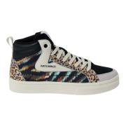 Just Cavalli Fantasy Print Höga Top Sneakers Multicolor, Dam