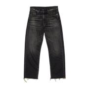 R13 Svarta Straight Jeans för Kvinnor Gray, Dam