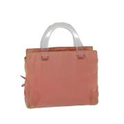 Prada Vintage Pre-owned Nylon handvskor Pink, Dam