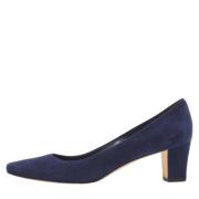 Manolo Blahnik Pre-owned Pre-owned Mocka klackskor Blue, Dam