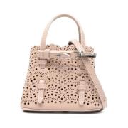 Alaïa Elegant Läderhandväska Beige, Dam