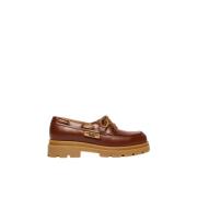 Max Mara Weekend Läder Loafer Brown, Dam