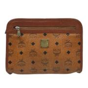 MCM Pre-owned Pre-owned Canvas handvskor Brown, Dam