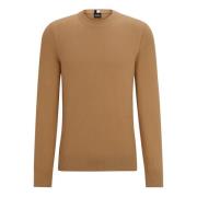 Hugo Boss Round-neck Knitwear Beige, Herr