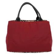 Burberry Vintage Pre-owned Tyg totevskor Red, Dam