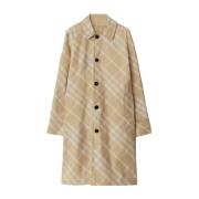 Burberry Klassisk Flax Trench Coat Beige, Dam