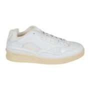 Jil Sander Vita Låga Lädersneakers White, Herr