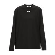 Msgm Long Sleeve Tops Black, Dam