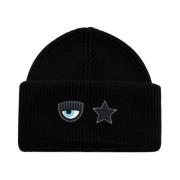 Chiara Ferragni Collection Beanies Black, Dam