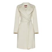 Max Mara Studio Belted Coats Beige, Dam