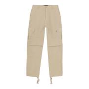 Iuter Straight Trousers Beige, Herr