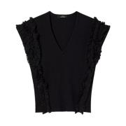 Actitude Sleeveless Tops Black, Dam