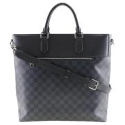 Louis Vuitton Vintage Pre-owned Canvas handvskor Blue, Dam