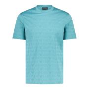 Emporio Armani T-Shirts Blue, Herr