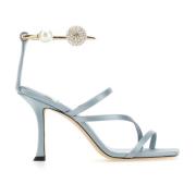 Jimmy Choo High Heel Sandals Blue, Dam