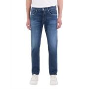 Replay Regelbundna Denim Jeans Blå Mörk Blue, Herr